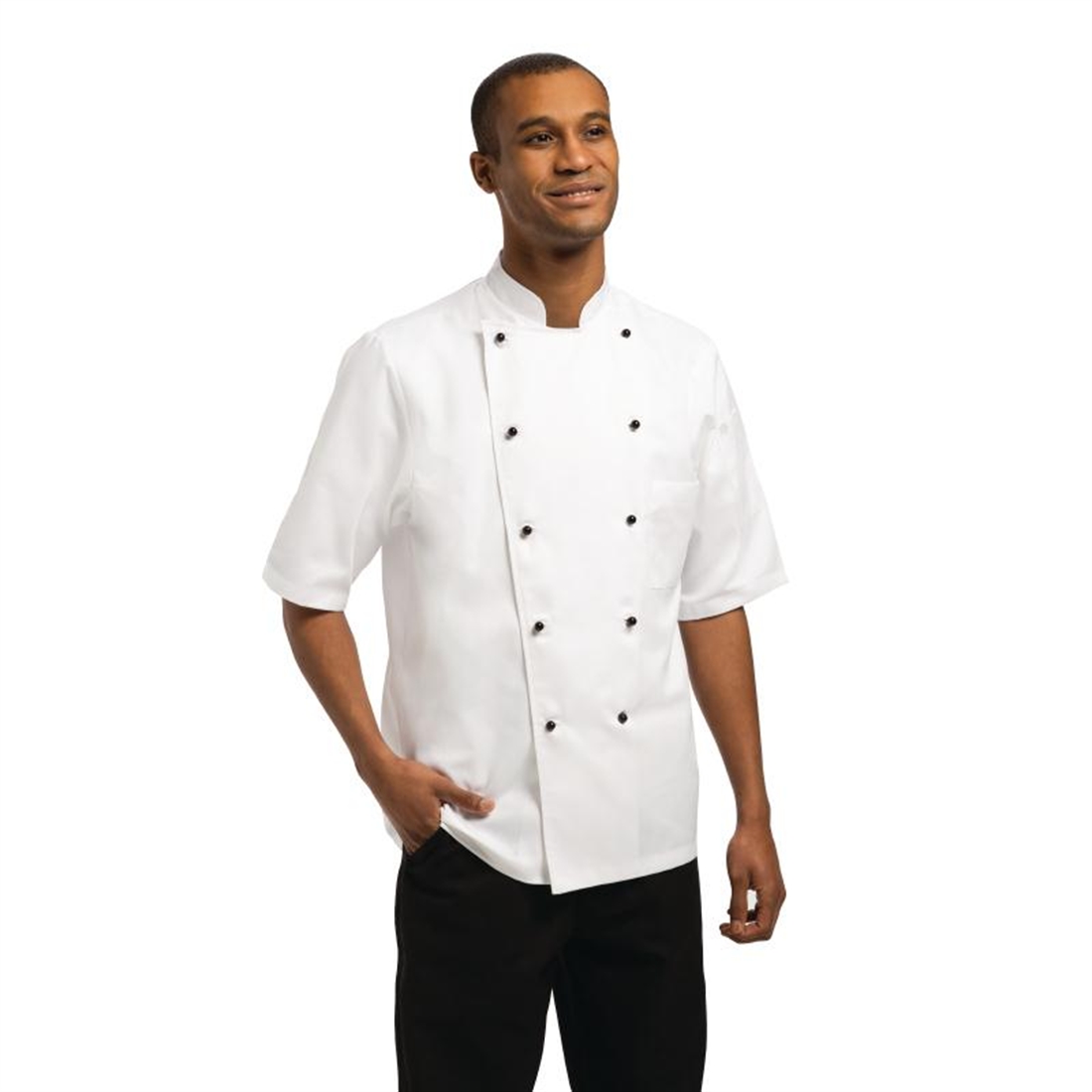 Chef Works Unisex Marche Chefs Jacket Short Sleeve