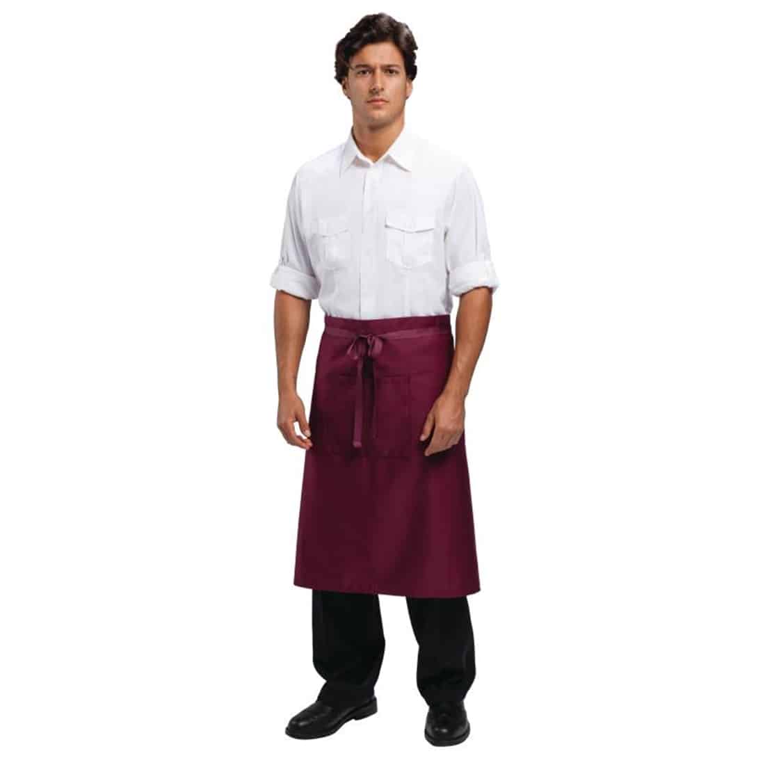 Uniform Works Regular Bistro Apron Burgundy