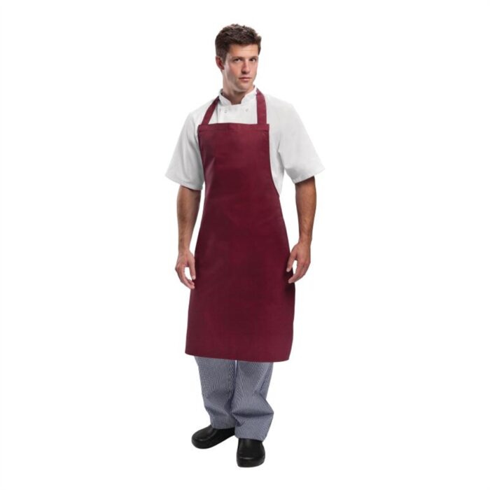 Whites Bib Apron Burgundy