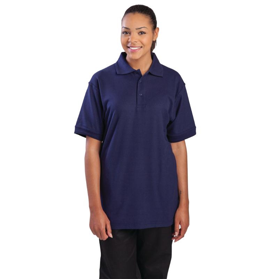 Unisex Polo Shirt Navy Blue M