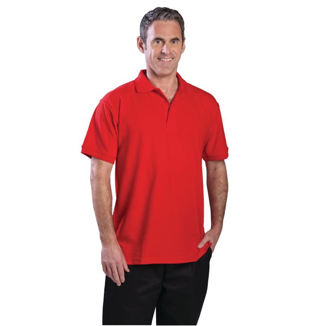 Unisex Polo Shirt Red L