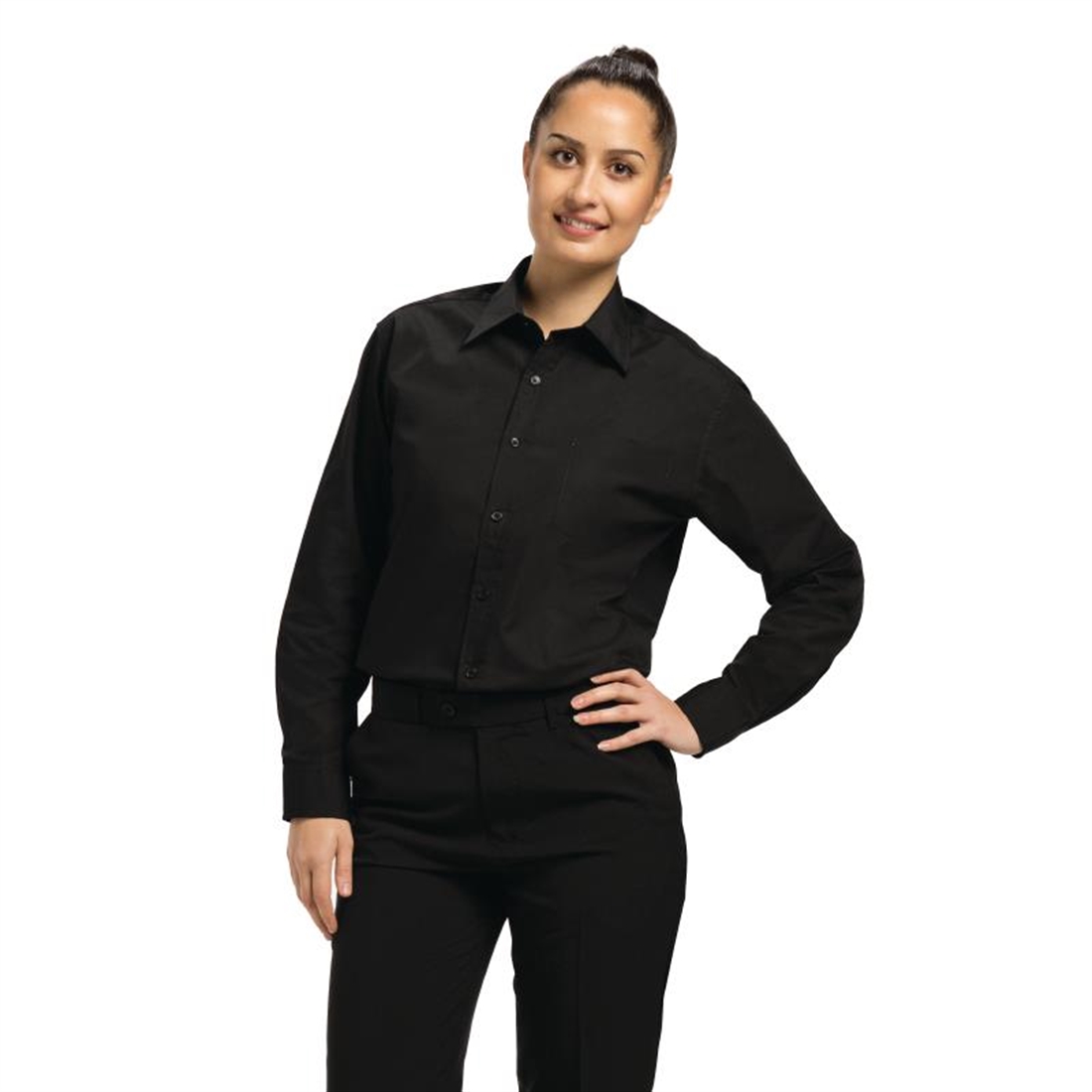 Uniform Works Unisex Long Sleeve Shirt Black Size 3XL