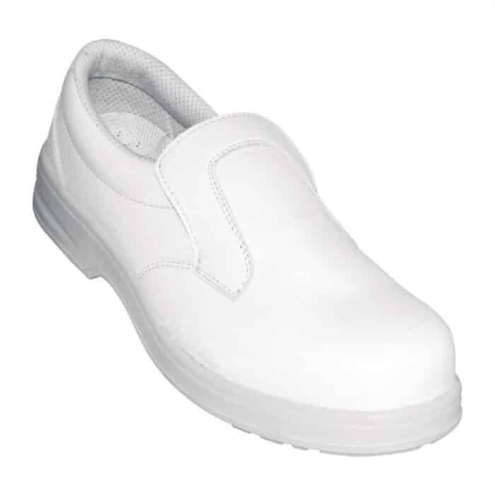 Lites White Slip On Safety Shoe