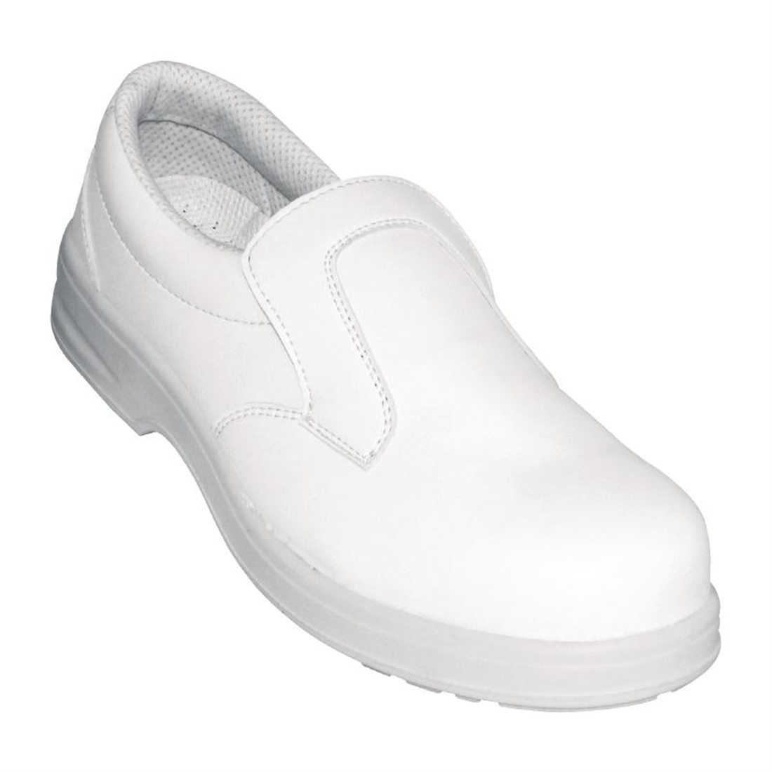 Lites White Slip On Safety Shoe