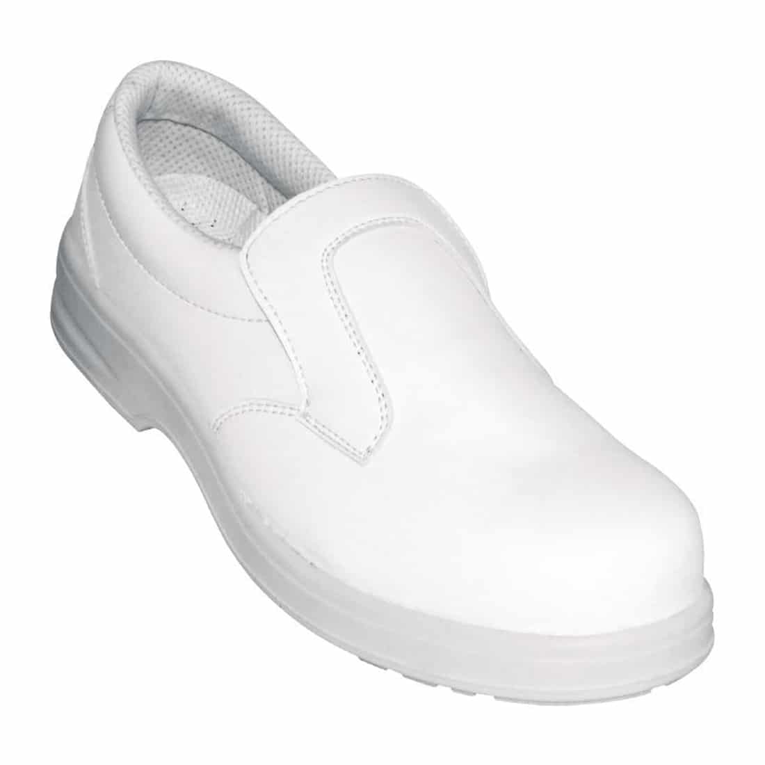 Lites White Slip On Safety Shoe