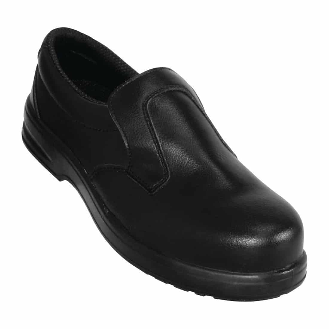 Lites Black Slip On Safety Shoes