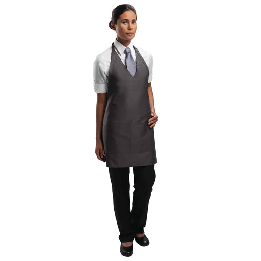 Uniform Works Tuxedo Bib Apron Slate