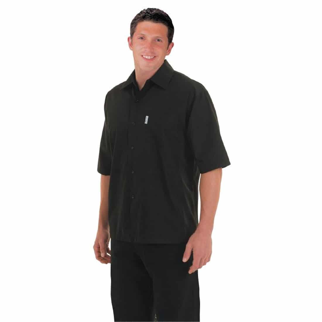 Chef Works Unisex Cool Vent Black Chefs Shirt