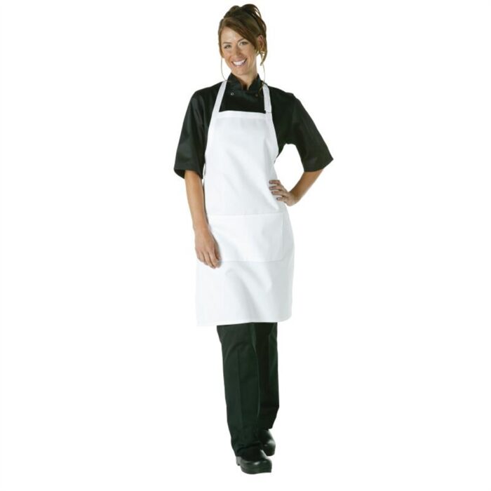 Chef Works Bib Apron White