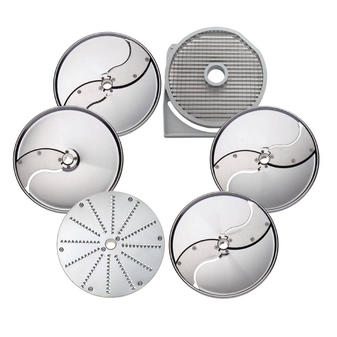 Electrolux GNPack 2+5mm Slicing Disc 4x4mm Shredding 2mm Grating10mm Pressing/Slicer 10x10mm Dicing Grid 650093