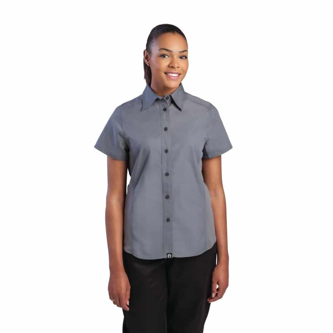 Chef Works Womens Grey Cool Vent Chefs Shirt