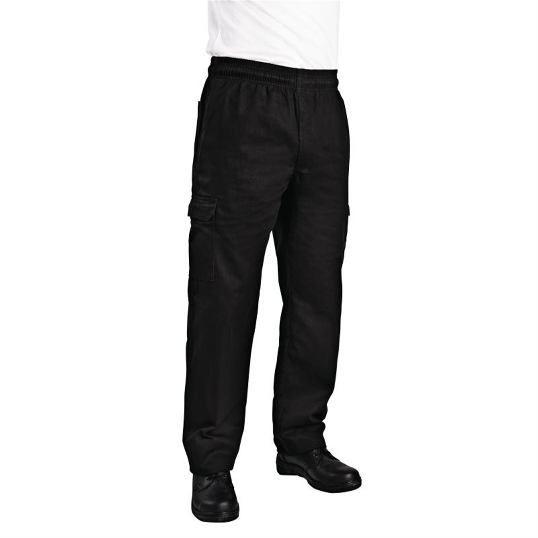 Chef Works Unisex Slim Fit Cargo Chefs Trousers Black XS
