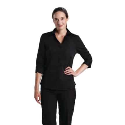 Uniform Works Womens Stretch Shirt Black L