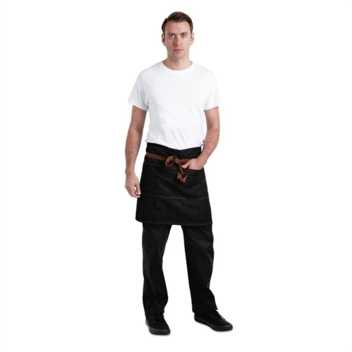 Chef Works Urban Memphis Half Bistro Apron Black