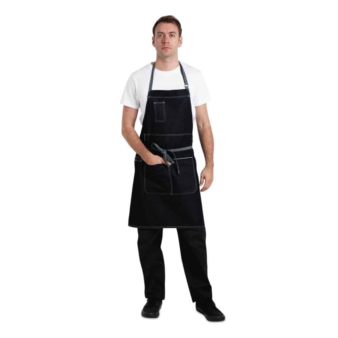Chef Works Urban Bronx Bib Apron Indigo