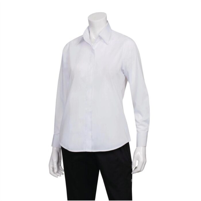 Uniform Works Womens Long Sleeve Dress Shirt White 2XL