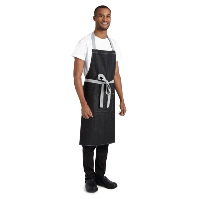 Whites Southside Bib Apron Denim Black