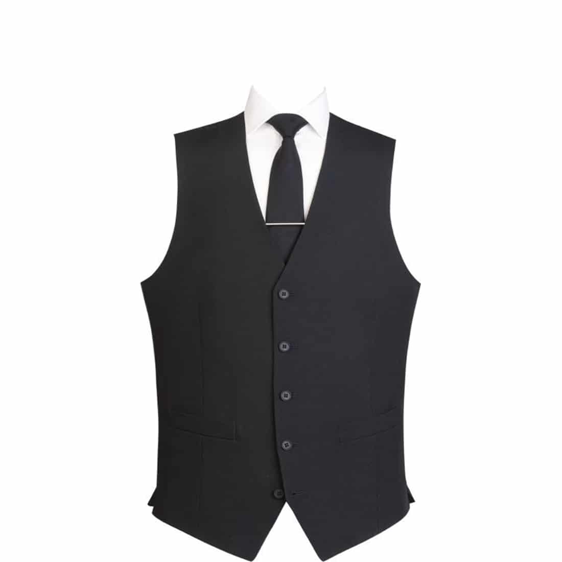 Events Mens Black Waistcoat - Size S