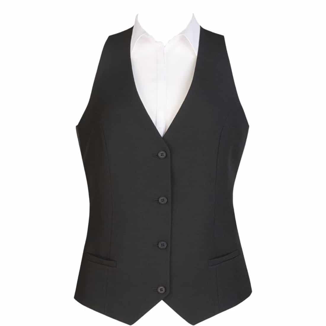 Events Ladies Black Waistcoat - Size L