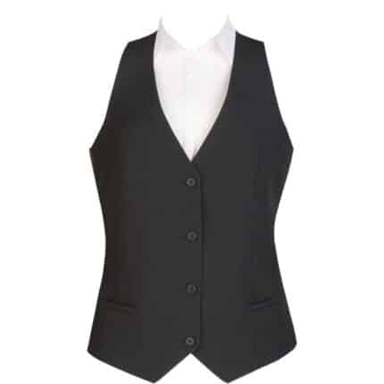 Events Ladies Black Waistcoat - Size XL