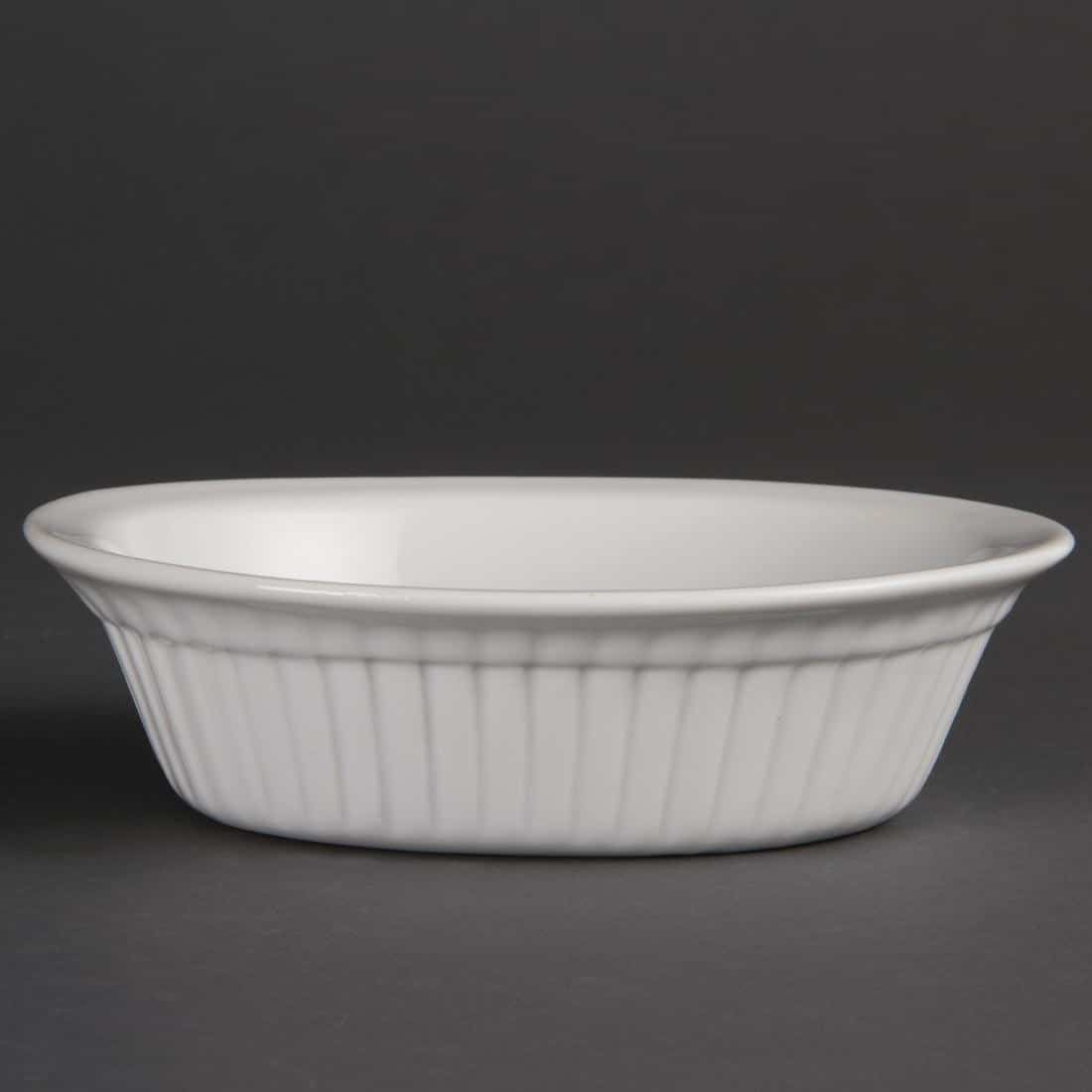 Olympia Whiteware Oval Pie Dishes 170mm