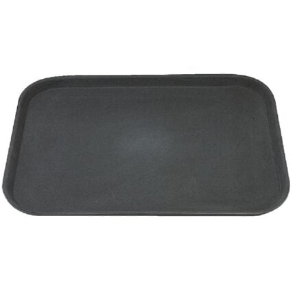 Kristallon Plastic Non Slip Tray Black 14 x 18 in