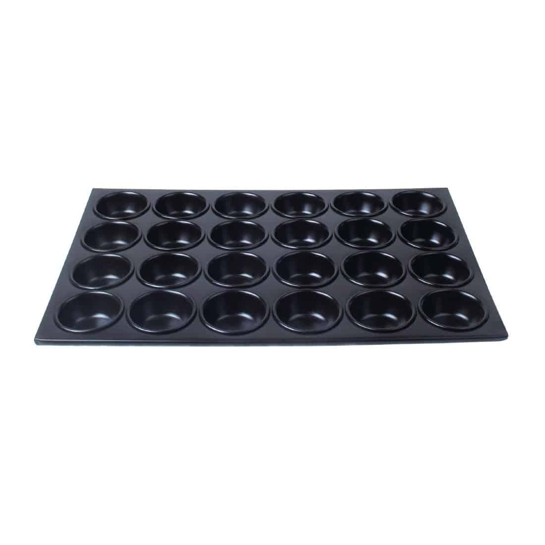 Vogue Aluminium Non-Stick 24 Cup Muffin Tray