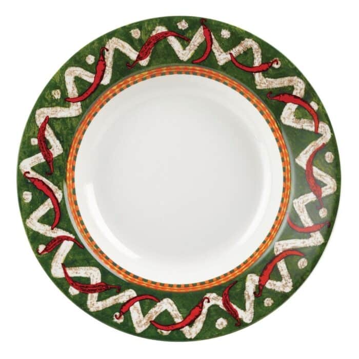 Churchill Salsa Rimmed Pasta Plates