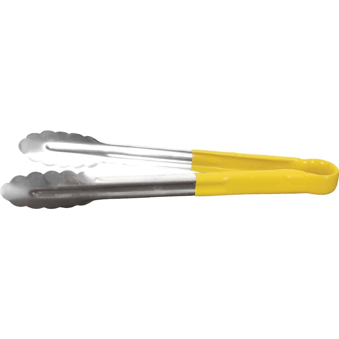 Vogue Colour Coded Yellow Serving Tongs 11in