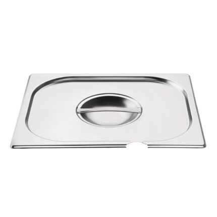 Vogue Stainless Steel 1/2 Gastronorm Notched Lid