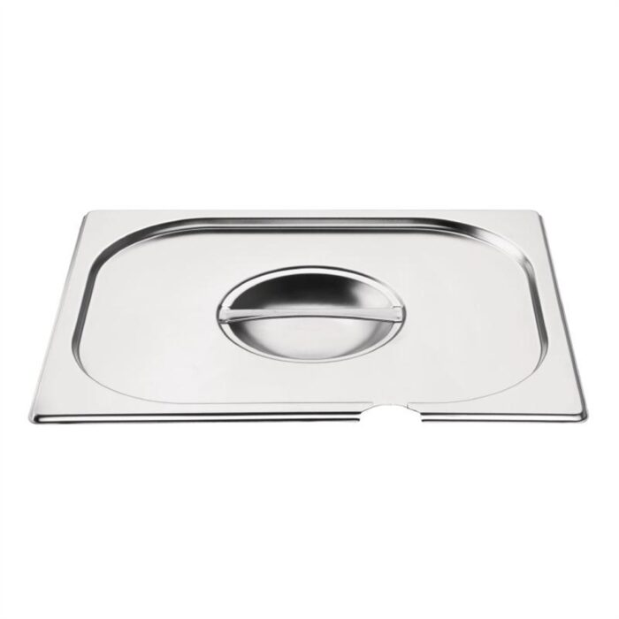 Vogue Stainless Steel 1/2 Gastronorm Notched Lid