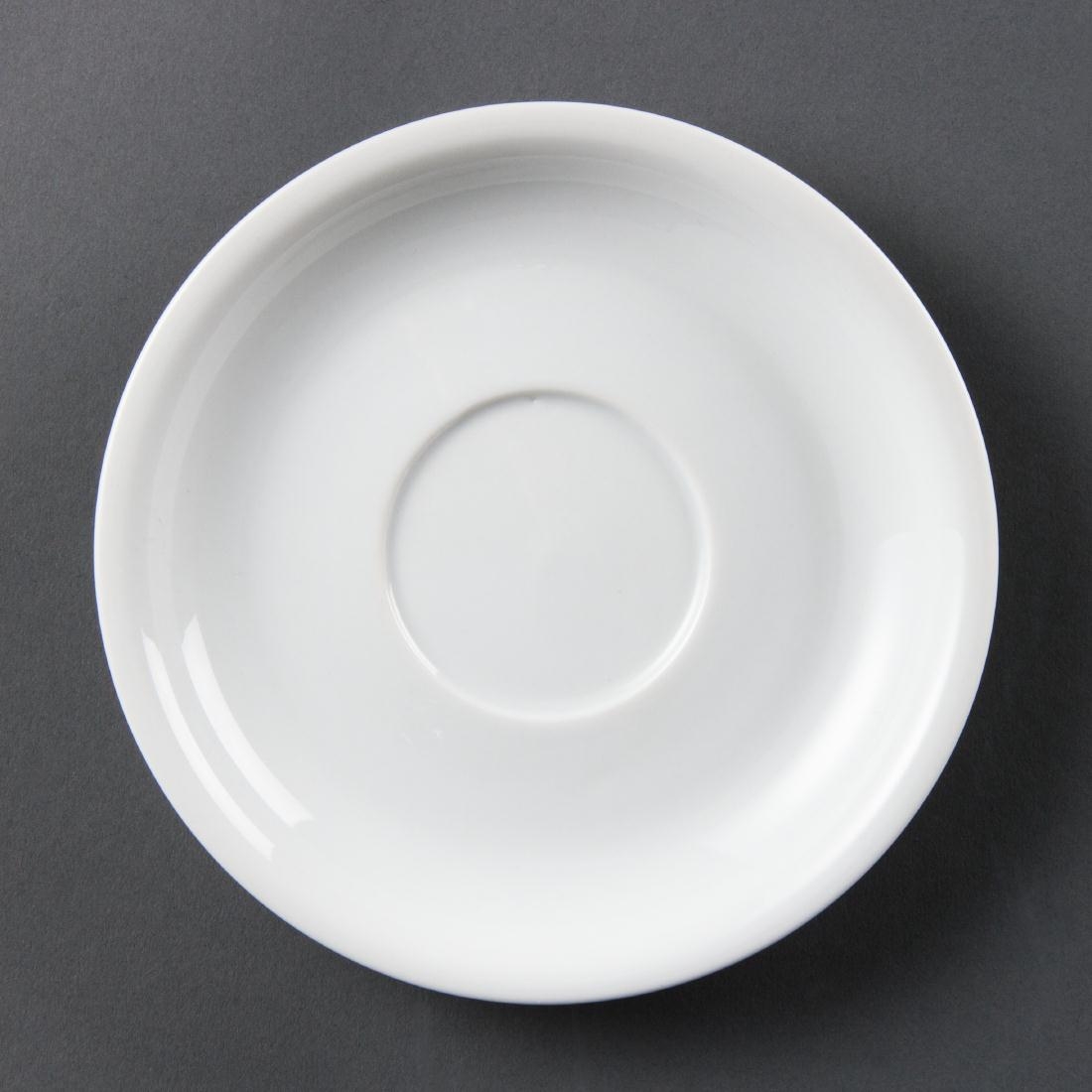 Olympia Whiteware Cappuccino Saucers 160mm