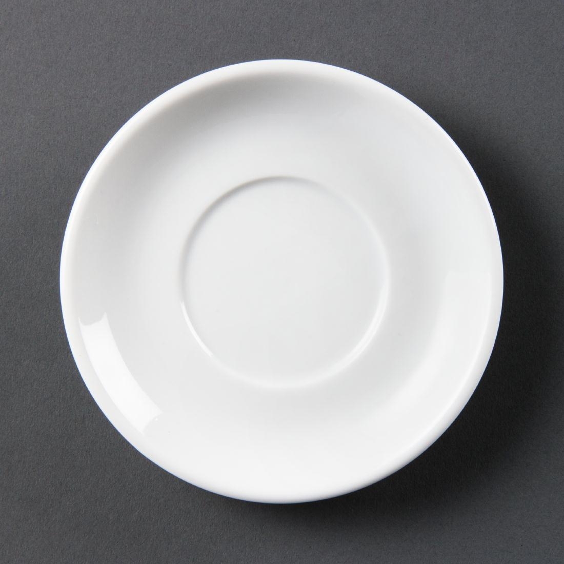 Olympia Whiteware Stacking Espresso Saucers