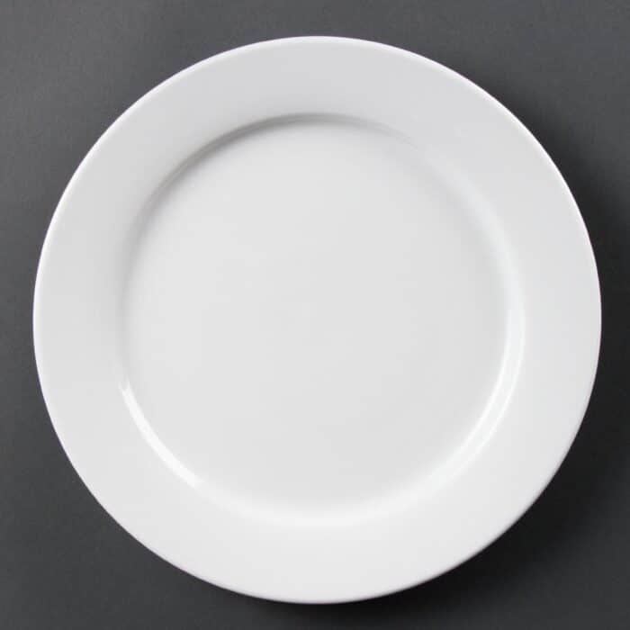 Olympia Whiteware Wide Rimmed Plates 280mm