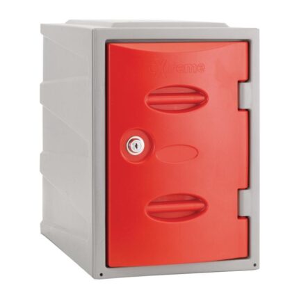 Extreme Plastic Single Door Camlock Locker Red 450mm
