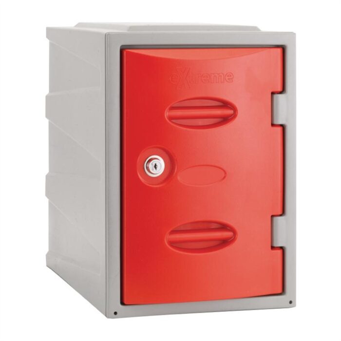 Extreme Plastic Single Door Camlock Locker Red 450mm