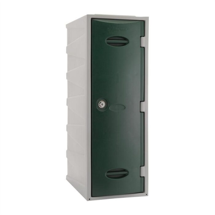 Extreme Plastic Single Door Locker Camlock Green 900mm