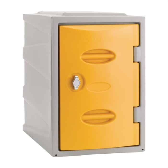 Extreme Plastic Single Door Locker Hasp and Staple Lock Yellow 450mm