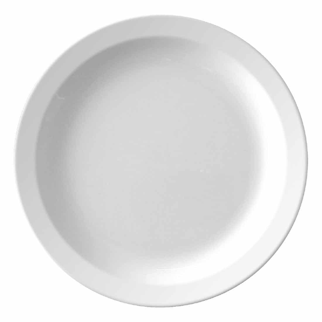 Kristallon Melamine Narrow Rimmed Plates 165mm