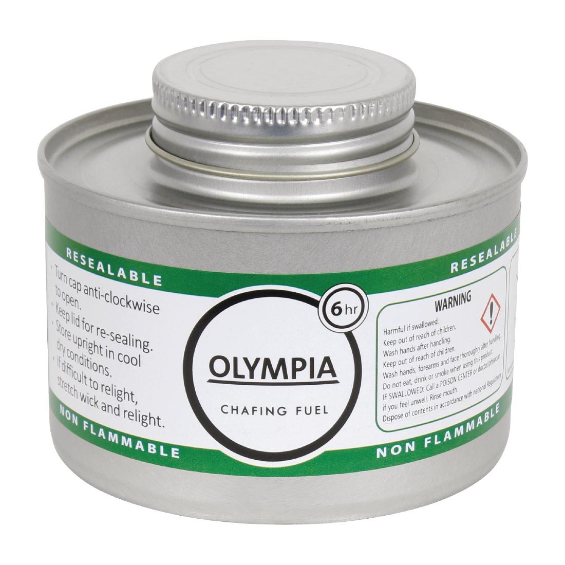 Olympia Liquid Chafing Fuel With Wick 6 Hour x 12