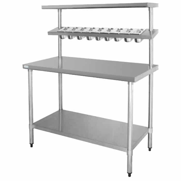 Vogue Stainless Steel Prep Station with Gantry