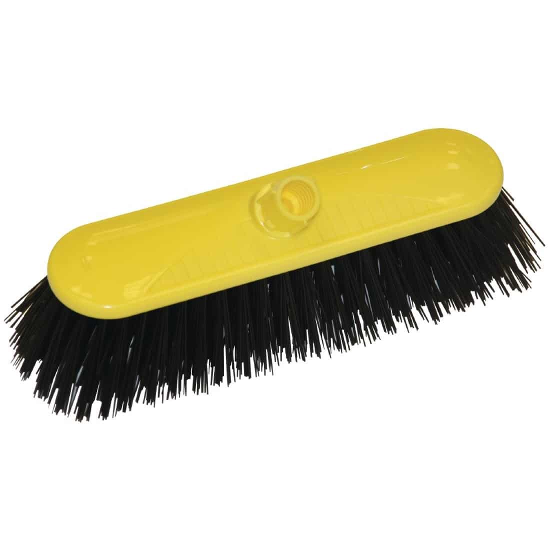 SYR Contract Broom Head Stiff Bristle Yellow 10.5in