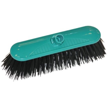 SYR Contract Broom Head Stiff Bristle Green 10.5in