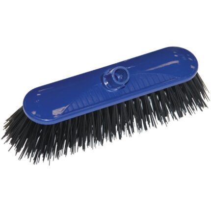 SYR Contract Broom Head Stiff Bristle Blue 10.5in