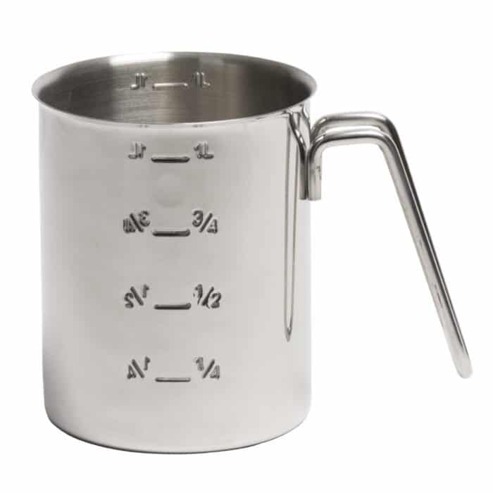 Graduated Stainless Steel Measuring Jug 1Ltr