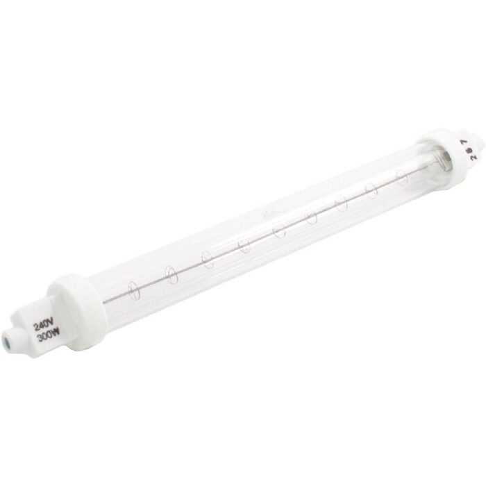 Jacketed Infrared Quartz Heat Bulb 220mm 300W