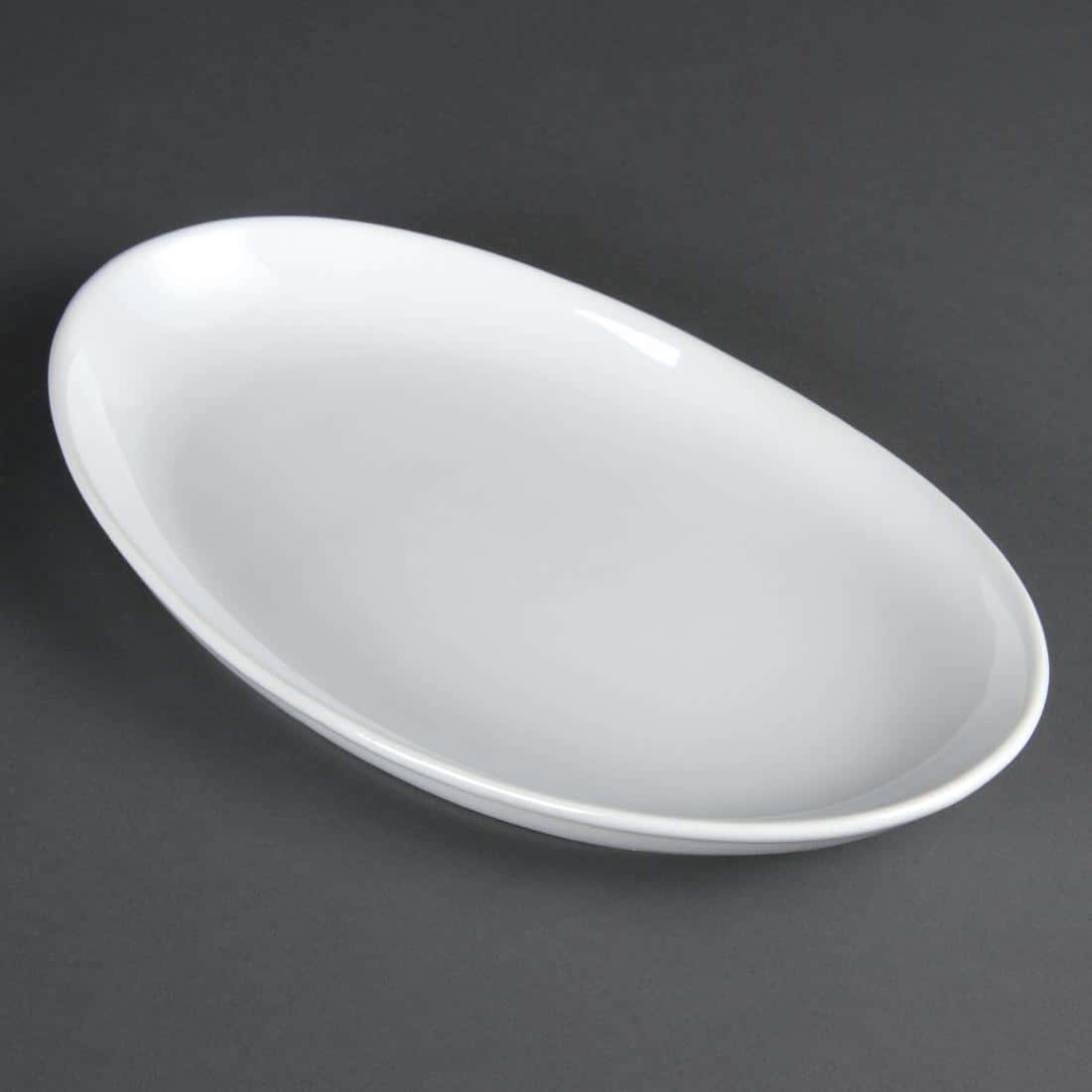 Olympia French Deep Oval Plates 304mm