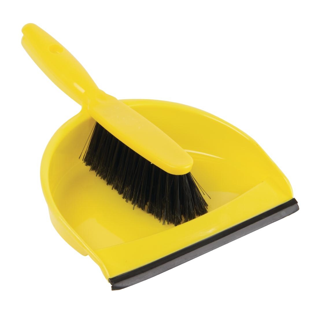 Jantex Soft Dustpan and Brush Set Yellow