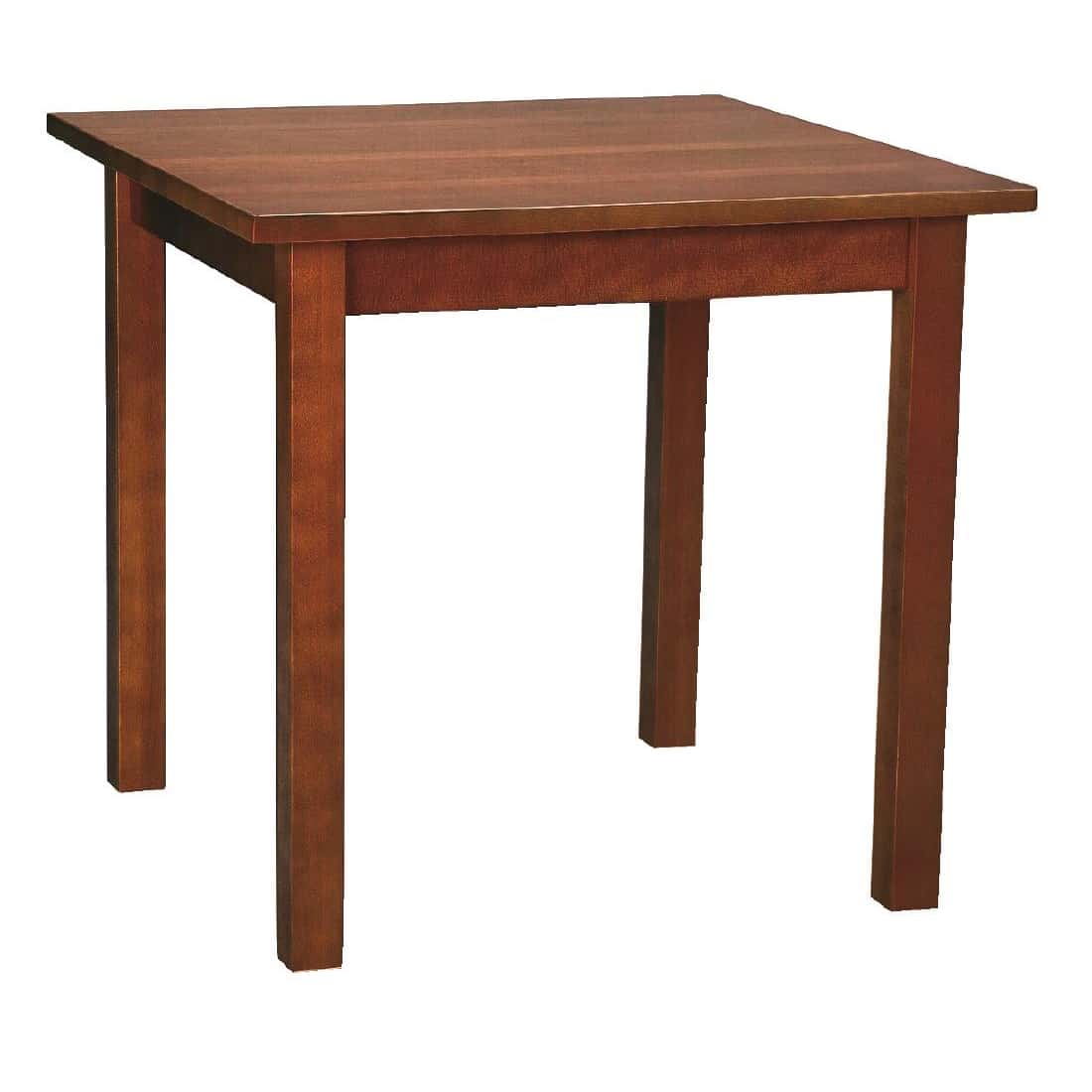 Wooden Dining Table Walnut Finish 690mm