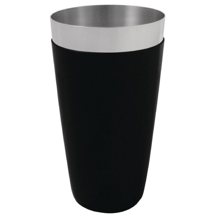 Olympia Boston Shaker Tin PVC Grip Black